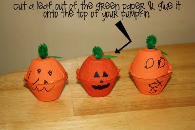 Egg Carton Pumpkins Kid Friendly Halloween Crafts, Easy Halloween Diy Crafts, Kid Friendly Halloween, Egg Carton Crafts, Halloween Preschool, Easy Halloween Crafts, Fall Halloween Crafts, Halloween Diy Crafts, Easy Diy Halloween