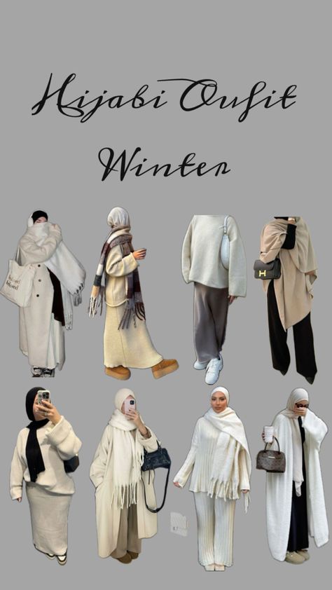 Hijab Fashion Inspiration Winter, Baddie Hijabi Outfits, Winter Modest Outfits, Hijabi Winter Outfits, Hijabi Fashion Summer, Modest Fashion Muslim, Aesthetic Hijabi, Modest Outfits Muslim, Modest Winter Outfits