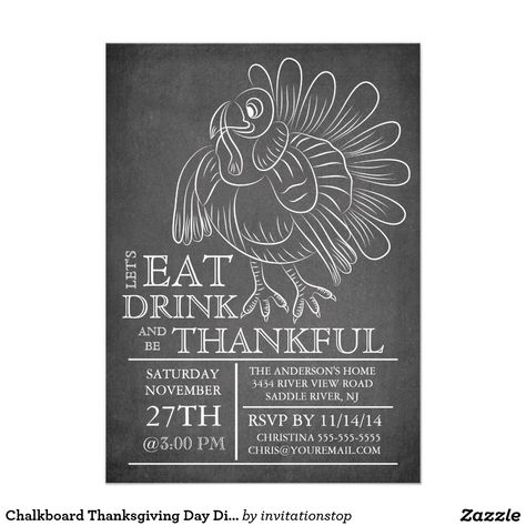 Chalkboard Thanksgiving Day Dinner Invitation Fall Outfits For Thanksgiving, Outfits For Thanksgiving Dinner, Thanksgiving Chalkboard Ideas, Chalkboard Thanksgiving, Thanksgiving Chalkboard Art, Fall Chalkboard Art, Thanksgiving Chalkboard, Fall Chalkboard, Trendy Invitations