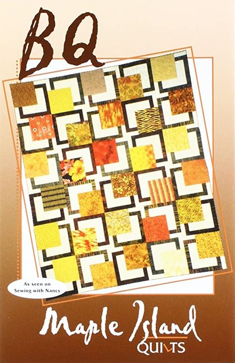 Maple Island Quilts MIQ705 BQ Ptrn Modern Geometric Quilt, Sewing With Nancy, Quilting Quotes, Vintage Quilts Patterns, Quilting Books, Quilts Vintage, Geometric Quilt, Quilt Modern, Scale Fabric