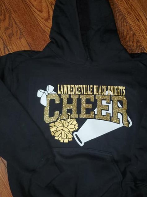 Cheer Sweatshirts Design, Cheer Sweatshirts, Cheerleading Shirts Designs, Cheer Camp Shirts, Cheer Team Shirts, Sweatshirts Design, Youth Cheer, Cheer Team Gifts, Cheer Gear