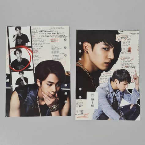 Jungkook Scrapbook, Bts Scrapbook Ideas, Kpop Scrapbook, Bts Danger, Binder Deco, Kpop Collage, Bujo Journal, Binder Ideas, Diy Collage