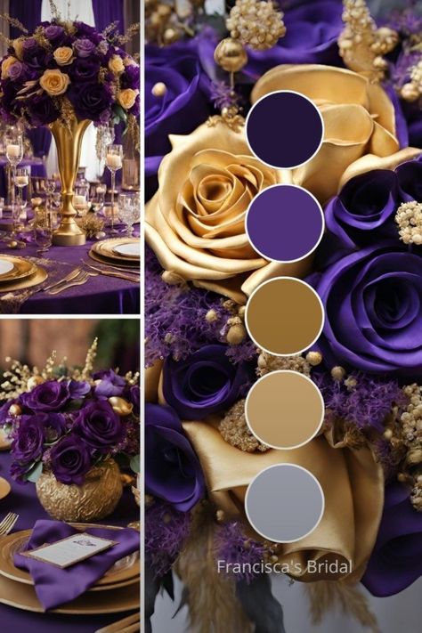 Wedding Color Palette Purple, Purple Wedding Color Palette, Color Palette Purple, Winter Wedding Color Ideas, Spring Wedding Color Ideas, Wedding Colors Unique, Color Palettes Wedding, Fall Wedding Color Ideas, Wedding Color Palette Ideas