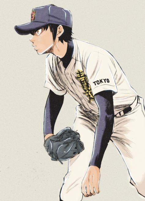 Sports Illustrations Art, Diamond No Ace, No Crying In Baseball, Baseball Art, Ace Of Diamonds, Baseball Boys, Time Photo, Sketchbook Inspiration, Sports Anime