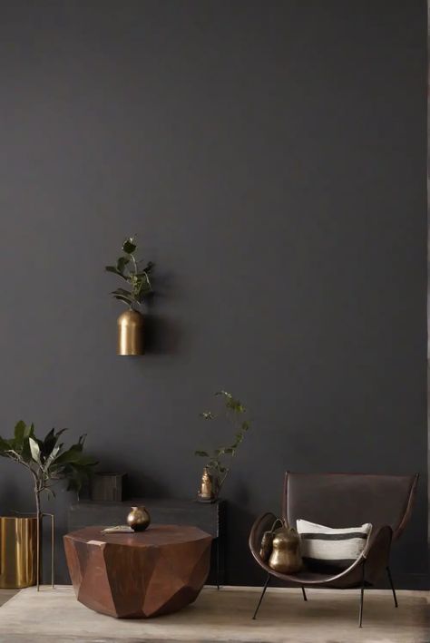 Living room paint, Sherwin Williams Iron Ore, 2024 Top Picks, Wall color suggestion. Iron Ore Room, Iron Ore Living Room, Man Cave Paint Colors, Iron Ore Color Palette, Iron Ore Accent Wall, Grey Accent Wall Living Room, Iron Ore Paint, Accent Wall Paint Colors, Office Wall Colors