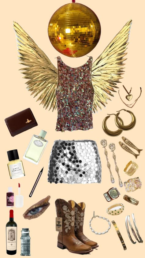 What I would wear to the birthday party at Saltburn #saltburn #party #outfitinspo #glitter #gold #disco #mirrorball #poison #vintage #rave #music #vibes Midsummer Nights Dream Party, Hunger Games Fashion, Sweet Sixteen Birthday Party Ideas, Classy Halloween Costumes, 20th Birthday Party, Rave Music, Music Vibes, Bday Party Theme, Bachelorette Party Planning