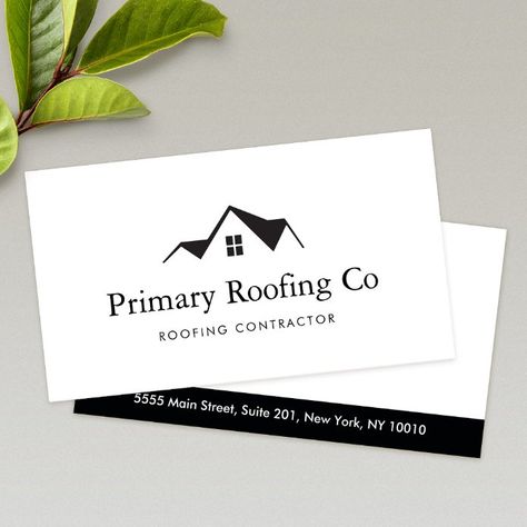 Contractor Logo, Roof Logo, Roofing Business, Real Estate Business Card, House Repair, Construction Business Cards, Real Estate Business Cards, Roofing Contractors, House Roof