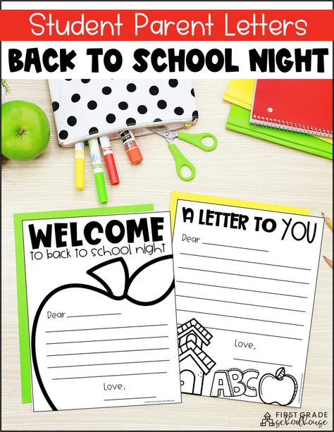 Parent Back To School Night, Meet The Teacher Night Gifts For Parents, Back To School Night Craft For Parents, Back To School Night Forms Free, Back To School Night Letter From Parents, Parent Information Night Ideas, Back To School Night Parent Gifts, Back To School Night Ideas For Parents, Back To School Night Crafts For Parents