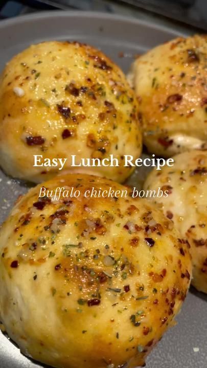 TikTok · Cookin’ with Ang Buffalo Chicken Recipes, Spicy Appetizers, Chicken Appetizers, Meat Appetizers, Lunch Recipe, Fast Lunch, Chicken Dip, Rotisserie Chicken Recipes, Easy Lunch Recipes