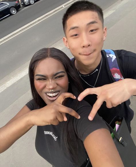 Black X Asian Couple, Asian And Black Couples, Blasian Couple, Relationship Manifestation, Valentines Dance, Future Soulmate, Interracial Relationship, Bff 3, Me And My Bff