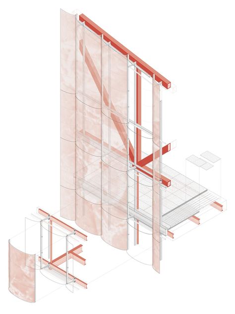 Section Model Architecture, Koshino House, Axonometric Drawing, Architecture Collage, Community Garden, Architecture Ideas, Architecture Graphics, Architectural Section, Portfolio Inspiration