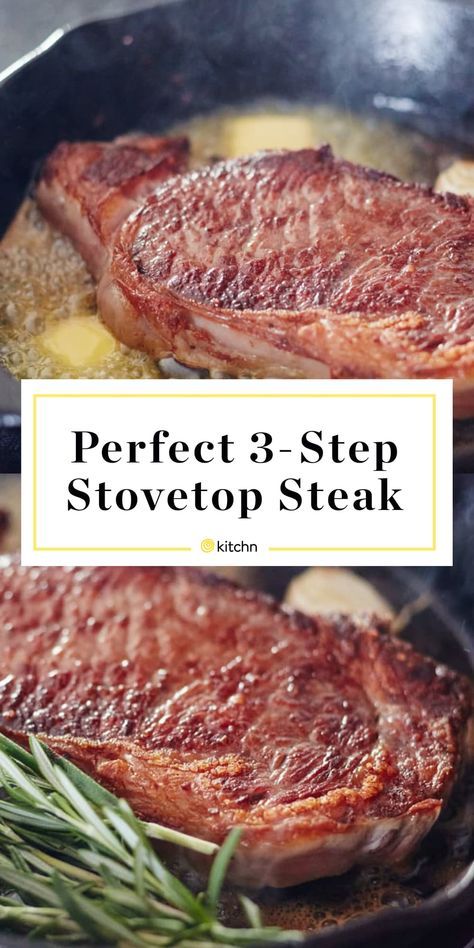 How to Cook Steak on the Stove: The Simplest, Easiest Method | Kitchn Sirloin Steak Stove Top, Cooking Perfect Steak, How To Make The Best Steak On The Stove, How To Cook Sirloin Steak Stove, How To Grill Steak On Stove, How To Cook The Best Ribeye Steak, Cooking Sirloin Steak On The Stove, Best Steak On Stovetop, Best Steak Recipe Stove Top