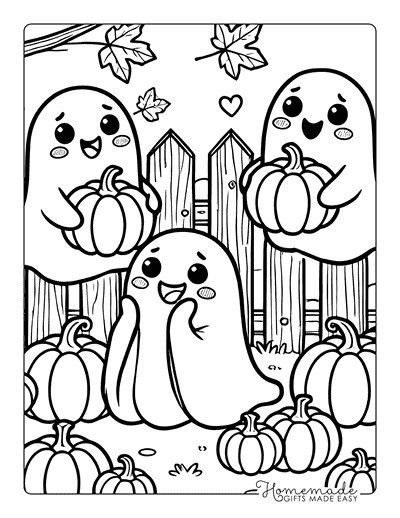 Colouring Pictures For Kids Free Printable, Preschool Fall Coloring Sheets, Fall Themed Coloring Pages, Fall Coloring Sheets Free Printable, Country Coloring Pages, Halloween Coloring Pages Free Printable, Ghost Coloring Pages, Pumpkin Art Ideas, Pumpkin Coloring Sheet