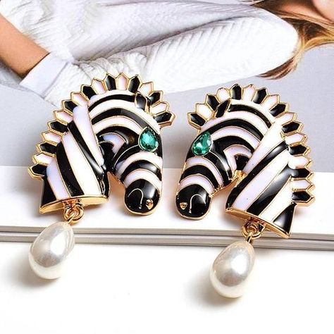 Check out this item in my Etsy shop https://www.etsy.com/listing/843745388/animal-zebra-earringsstatement Oversized Earrings, Animal Print Fashion, Animal Earrings, Statement Drop Earrings, Trendy Earrings, Pearl Charms, Metal Earrings, Wholesale Fashion, High Quality Jewelry