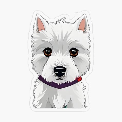 West Highland White Terrier Drawing, Westie Cartoon, Drawing Animals, Pet Vet, West Highland White, White Terrier, West Highland White Terrier, Cartoon Drawing, West Highlands