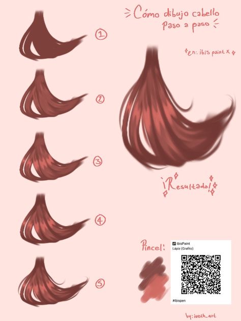 Mini tutorial de cabello en digital Tutorial Sobre Arte Digital, Ibis Brush, Mini Tutorial, Brush Art, Mandela Catalogue, Paint Brush Art, Hair Reference, Paint Brush, Slime