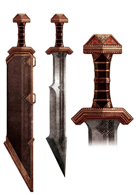 View the Mod DB LordDainOfIronHills image Iron Hills Short Brought Sword for Captain Dwarven Armor, Forging Ideas, Fantasy Beings, Armadura Ninja, Fantasy Blade, Knife Ideas, La Forge, Fantasy Props, Cool Swords