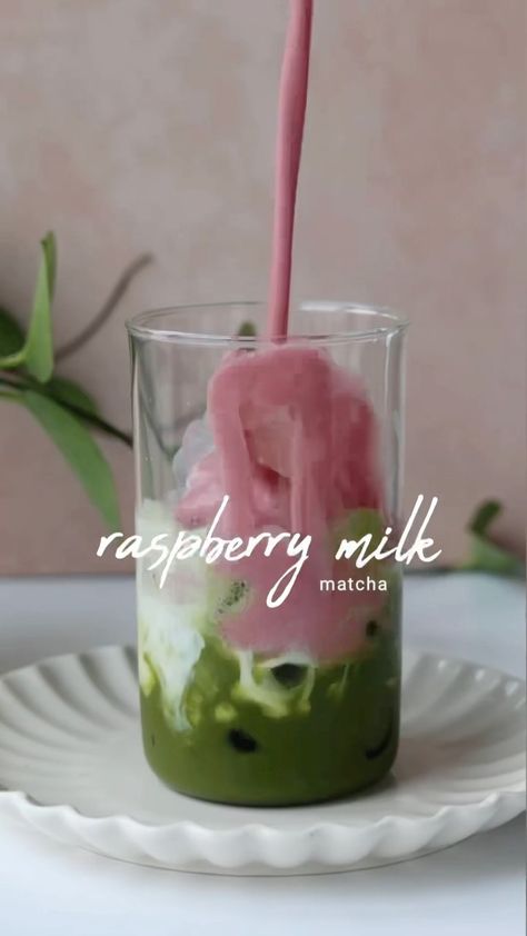 Raspberry Matcha, Mocktail Drinks, Matcha Milk, Mocktails, A Coffee, Matcha, Raspberry, My Favorite, Cooking Recipes