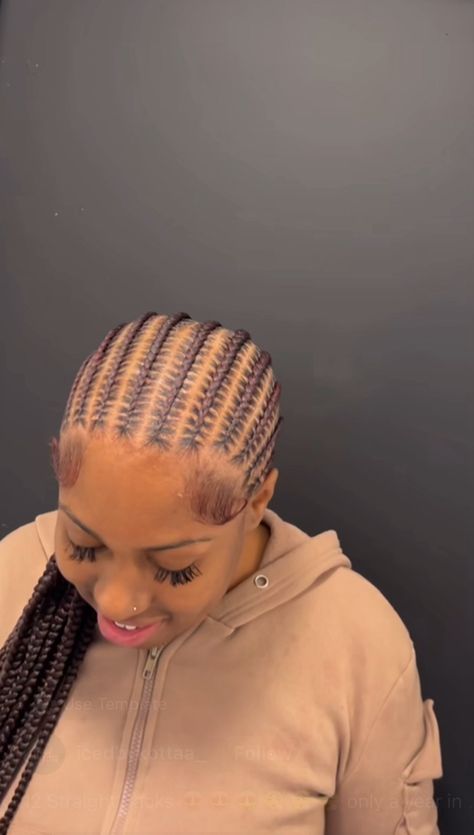 Real Hair Hairstyles Black Women, Red Hair Ponytail, Straight Backs, Scalp Braids, Quick Braids, Braided Hairstyles For Black Women Cornrows, Black Ponytail Hairstyles, Feed In Braids Hairstyles, Cute Braided Hairstyles