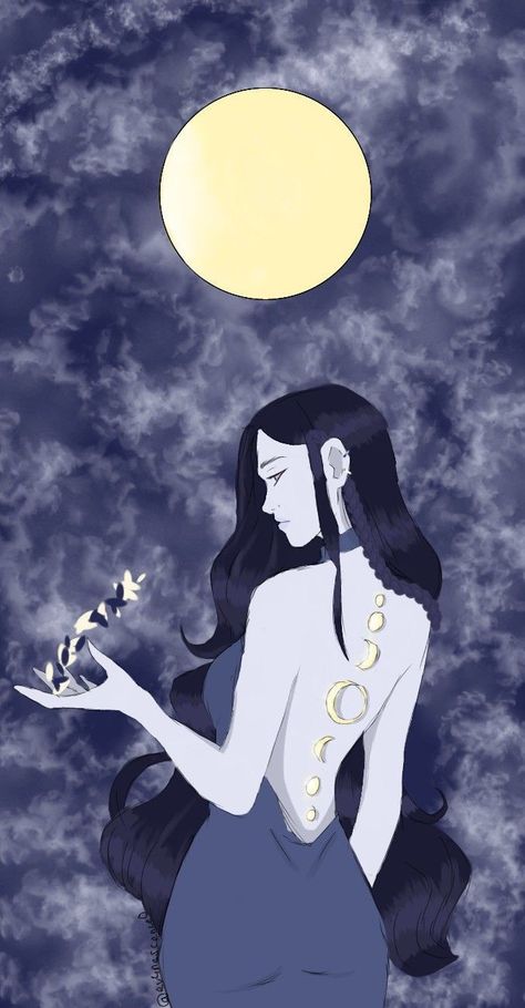 Nyx Goddess Drawing, Nyx Wallpaper Goddess, Night Goddess Art, Nyx Goddess Aesthetic Wallpaper, Nyx Illustration, Nyx Goddess Of Night Mythology, Nyx Greek Goddess Art, Nuit Goddess, Nyx Drawing