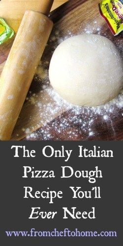 The Only Italian Pizza Dough Recipe You'll Need - From Chef To Home Italian Pizza Dough Recipe, Best Pizza Dough Recipe, Perfect Pizza Dough, Pizza Dough Recipe Easy, Best Pizza Dough, Easy Homemade Pizza, Pizza Dough Recipe, Perfect Pizza, Homemade Pizza Dough