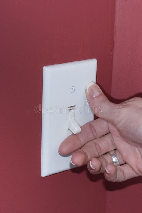 Turning off the lights. A hand turning on or off the light switch , #Ad, #hand, #lights, #Turning, #switch, #light #ad On Or Off, Photoshop Effects, Incandescent Lighting, Content Ideas, Turn Off, Light Switch, The Light, Stock Images Free, Turning