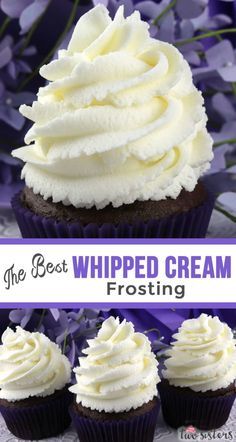 Best Whipped Cream Frosting, Best Whipped Cream, Cream Frosting Recipe, Whipped Cream Frosting Recipe, Whipped Cream Icing, Whipped Icing, Frosting Recipes Easy, Cream Icing, Recipes With Whipping Cream