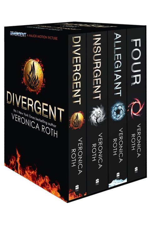 Pin for Later: Gift Guide: 400+ Pop Culture Presents  Box Set of Books ($30) Divergent Book, The Lunar Chronicles, Divergent Quotes, Matt Lanter, Box Set Books, Divergent Trilogy, Divergent Insurgent Allegiant, Veronica Roth, Divergent Series