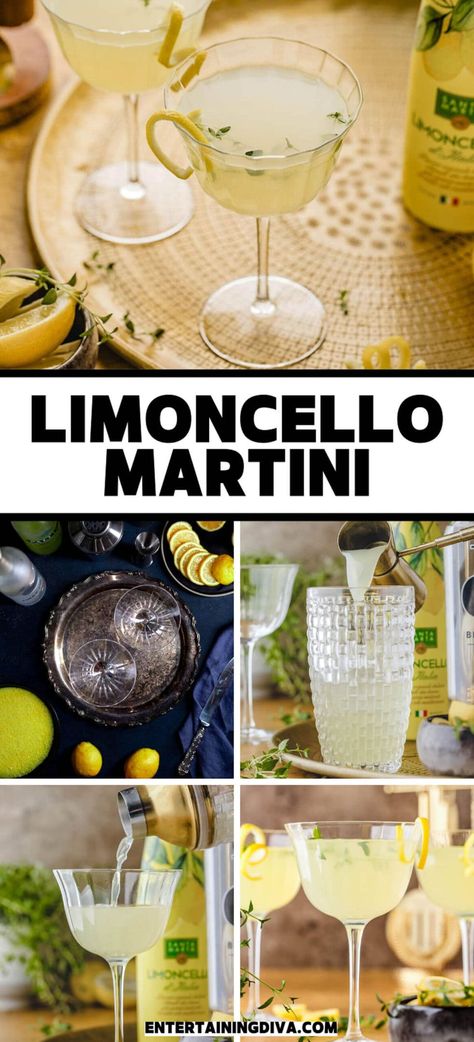 Limoncello Martini | Summer Cocktail Recipes Limoncello Martini, Summer Party Recipes, Martini Recipes Vodka, Shrimp And Chicken, Limoncello Cocktails, Festivus For The Rest Of Us, Recipes Grill, Best Summer Cocktails, Easy Summer Cocktails