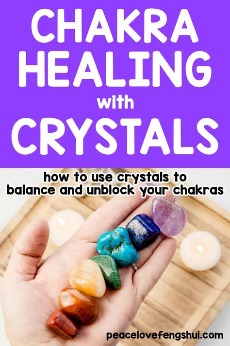 Chakra balancing and healing with crystals. how to cleanse your chakras with crystals! everything you need to know about balancing your chakras using crystals. Chakras For Beginners, Chakra Stones Healing Crystals, Chakra Balancing Meditation, Feng Shui Basics, Crystals For Beginners, Chakra Healing Meditation, Using Crystals, Chakra Cleanse, Crystal Aesthetic