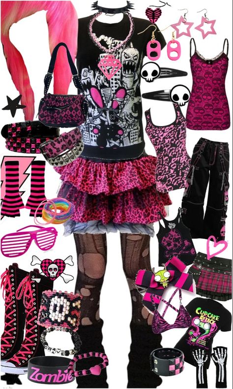 Scenecore Outfit, Scene Clothing, Silly Clothes, Scene Outfits, Scene Girls, Scene Fashion, Scene Kids, Mia 3, Emo Outfits