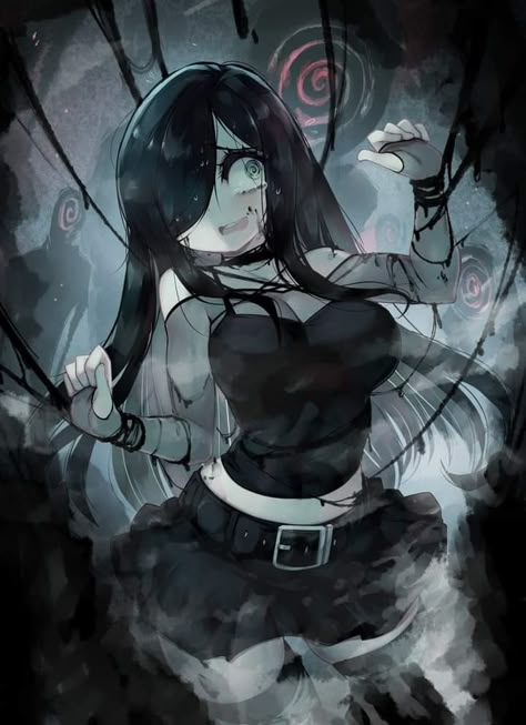 Aria Wintermint, Crawling City, Anime Ghost, Anime Goth, Anime Expo, Wrong Turn, Dark Anime, Cute Anime Pics, Cartoon Art Styles