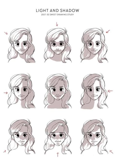 How to Draw The Things Dump pt.1 - Imgur Shadow Face, Shadow Drawing, Bd Art, Drawing Faces, Drawing Studies, Digital Painting Tutorials, Anime Drawings Tutorials, Digital Art Tutorial, Drawing Base