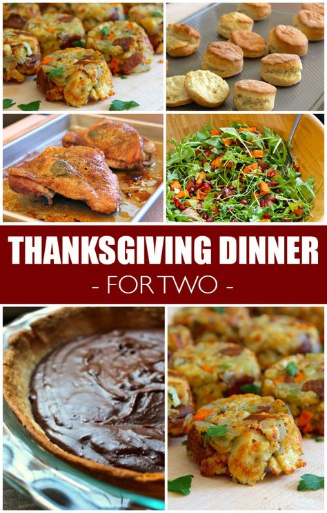 Preparing Thanksgiving Dinner, Thanksgiving Dinner For Two, Dinner Thanksgiving, Recipe For 2, Easy Meals For Two, Easy Thanksgiving Recipes, Thanksgiving Dinner Menu, Dinner For 2, Thanksgiving Dinner Recipes