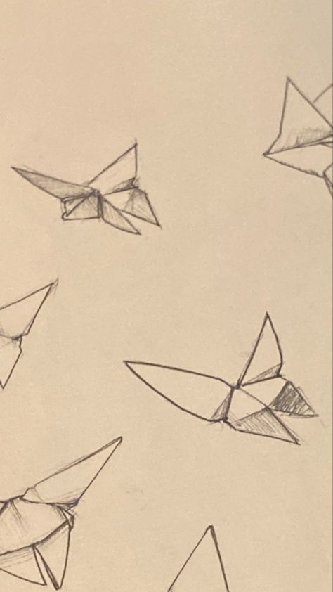 Origami Butterfly Tattoo, Origami Tattoo, Butterfly Sketch, Flying Tattoo, Origami Butterfly, Paper Butterfly, Butterfly Drawing, Collaborative Art, Tattoo Inspo