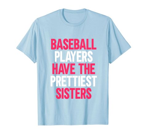 PRICES MAY VARY. Lightweight, Classic fit, Double-needle sleeve and bottom hem Baseball Sister Shirts, Baseball Sister, Sport Mom, Sports Mom Shirts, Senior Photo Outfits, Sister Tshirts, Sister Shirts, Senior Photo, Sports Mom