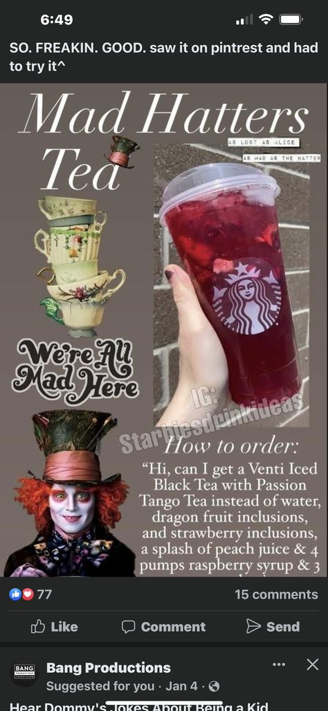 Tim Burton Starbucks Drink, Starbucks Drink Based On Zodiac, Goth Starbucks Drinks, Starbucks Secret Menu Drinks Halloween, Starbucks Drinks Halloween, Character Inspired Starbucks Drinks, Horror Movie Starbucks Drinks, Disney Starbucks Drinks Recipes, Starbucks Character Drinks