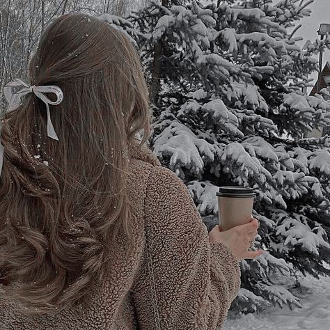 The Snow, A Coffee, A Woman, Trees, Coffee, Christmas