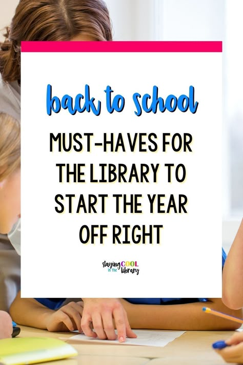 First Week Of School Library Lessons, First Day Of School Library Activities, Elementary School Library Decorations, Back To School Library Displays, School Library Organization, Library Director, School Library Activities, Classroom Book Clubs, School Library Book Displays