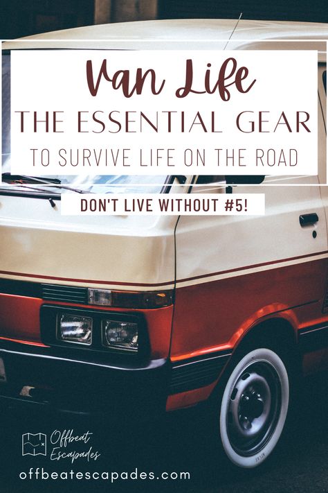 Van life accessories can make a big difference to your life on the road. These are all the must-have van life essentials you need to have the best adventures with your campervan. -Van life gear - Van life inspiration - Campervan - Van lifestyle - Can Life Essentials, Van Essentials, Motorhome Life, Van Life Essentials, Campervan Accessories, Portable Camping Shower, Van Life Blog, Van Lifestyle, Life Essentials