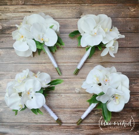 6 of these are needed Destination Wedding Flowers, Small Bridesmaid Bouquets, Beach Bouquet, Wedding Bridesmaid Bouquets, Bridesmaid Bouquet White, Silk Orchids, Orchid Bouquet, Silk Wedding Bouquets, Beach Wedding Flowers