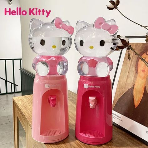 Hello Kitty Switch Sticker Creative Home Bedroom Cute Switch Sticker Wall Socket Cover Plate Decorative Sticker Protective Cover - T-shirts - AliExpress Mini Water Dispenser, Hello Kitty Bathroom, Hello Kitty Room Decor, Hello Kitty Rooms, Hello Kitty Crafts, Hello Kitty Accessories, Pink Bottle, Water Dispensers, Drinking Fountain