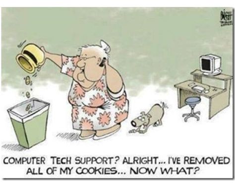 😂😂😂😂😂 Not those cookies Computer Jokes, Old Age Humor, Technology Humor, Senior Humor, Computer Humor, Tech Humor, Friday Humor, Tech Support, Funny Cartoons