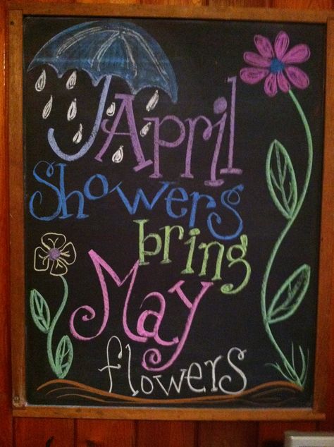 May Chalkboard Art Ideas, April Chalkboard Calendar Ideas, Office Board Ideas, Chalkboards Ideas, Spring Chalkboard Art, Chalkboard Sayings, Spring Chalkboard, Chalkboard Wall Art, Office Board