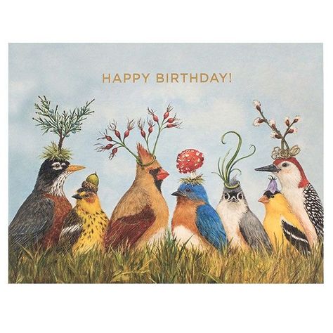 Happy Birthday Cards Diy, Happy Birthday Art, Whimsical Artwork, Cute Birthday Cards, Happy Birthday Messages, Happy Birth, Happy B Day, Birthday Cards Diy, Happy Birthday Greetings