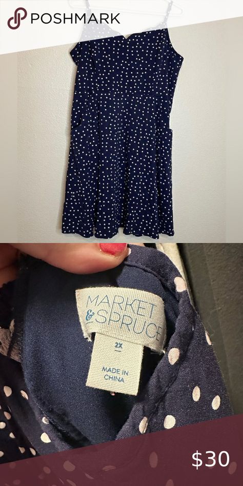 Market and Spruce Polka Dot Dress Scallop Top, Market And Spruce, Polka Dot Dress, Dot Dress, Dress Shop, Polka Dot, Polka Dots, Dots, Dress Es