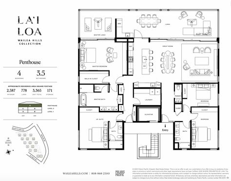 Penthouse Plans Layout, Penthouse Layout Floor Plans, Penthouse Plan, Penthouse Floorplan, Condo Layout, Small Penthouse, Penthouse Layout, Penthouse Ideas, Hotel Floor Plan