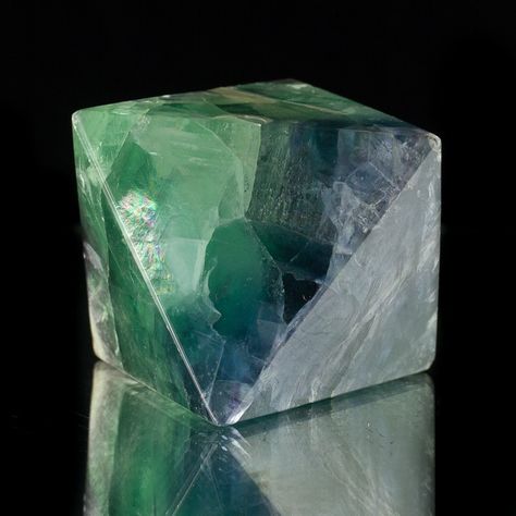 Minerals, Crystals & Fossils - Polished Fluorite Octahedron - DeAn Mine, Wushan,... Fluorite Octahedron, Hunan China, Witch Coffee, Minerals Crystals, Rocks And Minerals, Geology, Dean, Gems, China