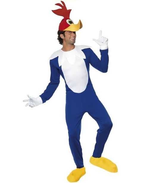 Adult Official Woody Woodpecker Costume Woodpecker Costume, Candy Bar Minions, 1980s Fancy Dress, Film Fancy Dress, Costume Disney, Cartoon Costumes, Fancy Dresses Party, Woody Woodpecker, Up Costume