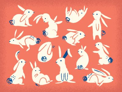 달력 디자인, Rabbit Illustration, White Rabbits, Rabbit Art, Bunny Art, Art And Illustration, Childrens Illustrations, Pattern Illustration, Book Illustration